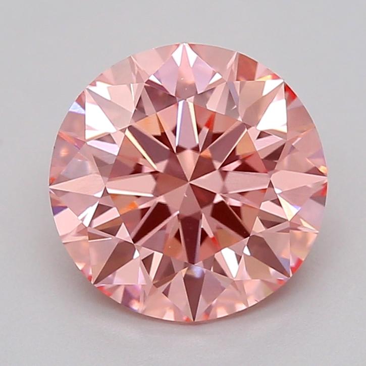 1.54 Ct. Fancy Vivid  Pink Round Lab Grown Diamond
