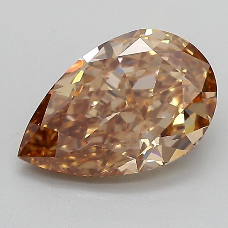 2.52 Ct. Fancy  Brown Pear Lab Grown Diamond
