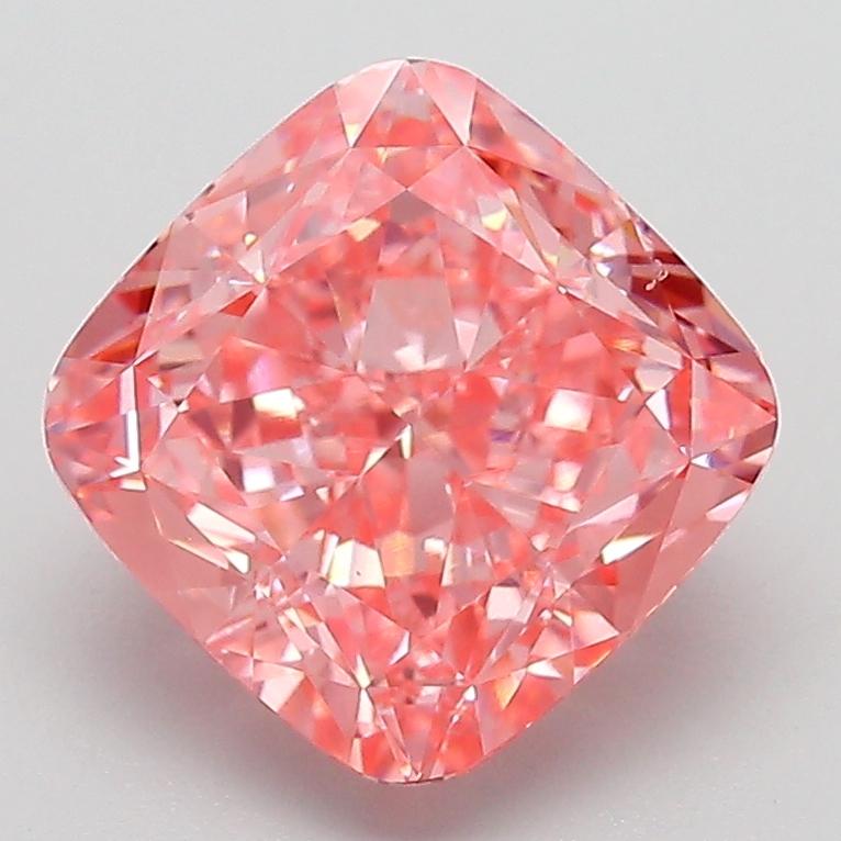3.11 Ct. Fancy Pink Cushion Lab Grown Diamond