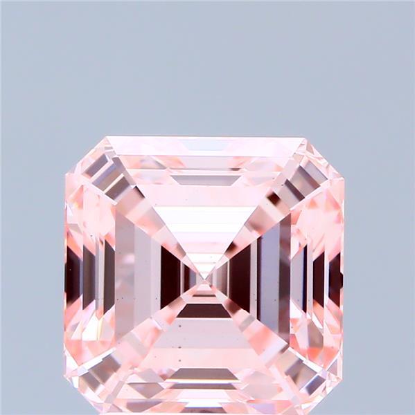 3.00 Ct. Fancy Intense Pink Asscher Lab Grown Diamond