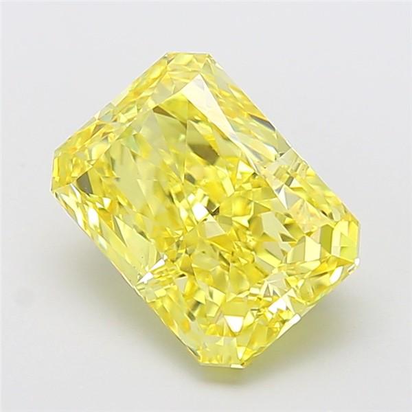 4.60 Ct. Fancy Intense Yellow Radiant Lab Grown Diamond