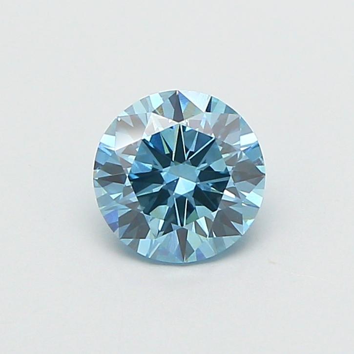 1.05 Ct. Fancy Vivid  Blue Round Lab Grown Diamond