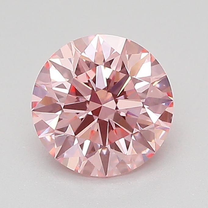 1.09 Ct. Fancy Vivid Pink Round Lab Grown Diamond