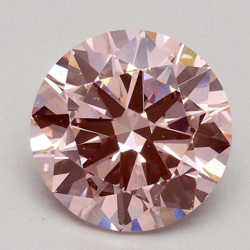 2.50 Ct. Fancy Intense Pink Round Lab Grown Diamond