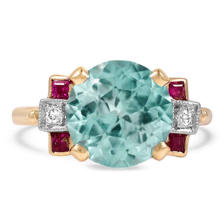 Retro Zircon Cocktail Ring