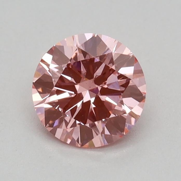 0.37 Ct. Fancy Vivid Pink Round Lab Grown Diamond