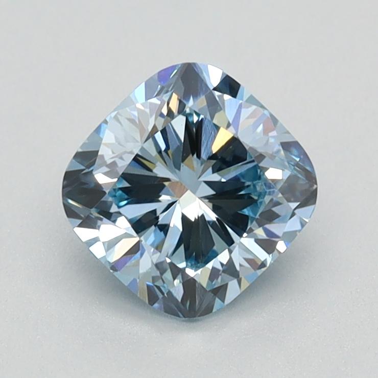 0.92 Ct. Fancy Blue Cushion Lab Grown Diamond