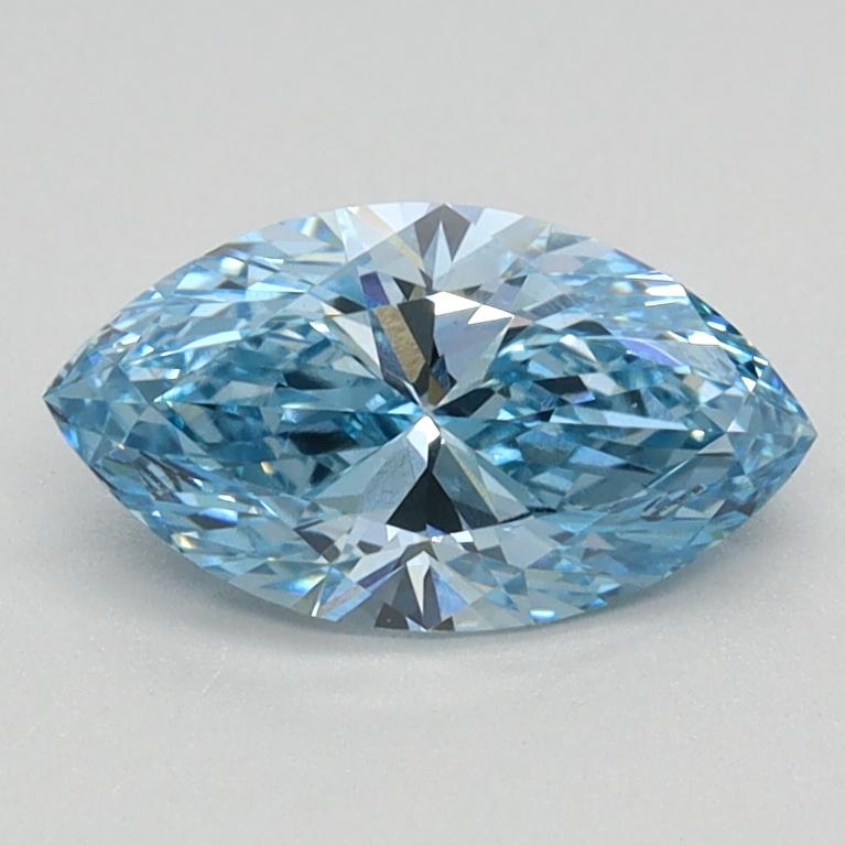 0.80 Ct. Fancy Vivid Blue Marquise Lab Grown Diamond