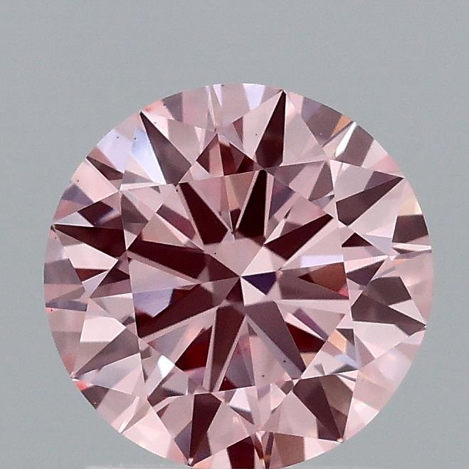1.53 Ct. Fancy Vivid Pink Round Lab Grown Diamond