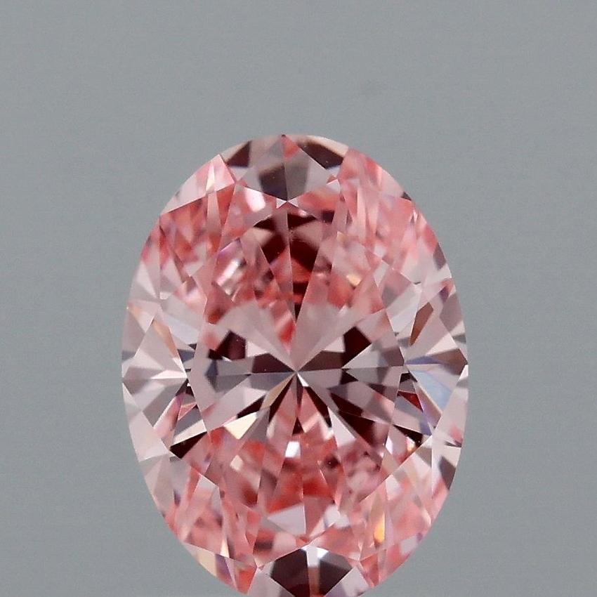 1.08 Ct. Fancy Vivid Pink Oval Lab Grown Diamond