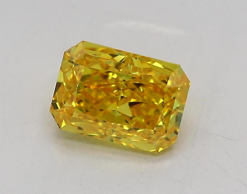 1.04 Ct. Fancy Vivid Yellow Radiant Lab Grown Diamond