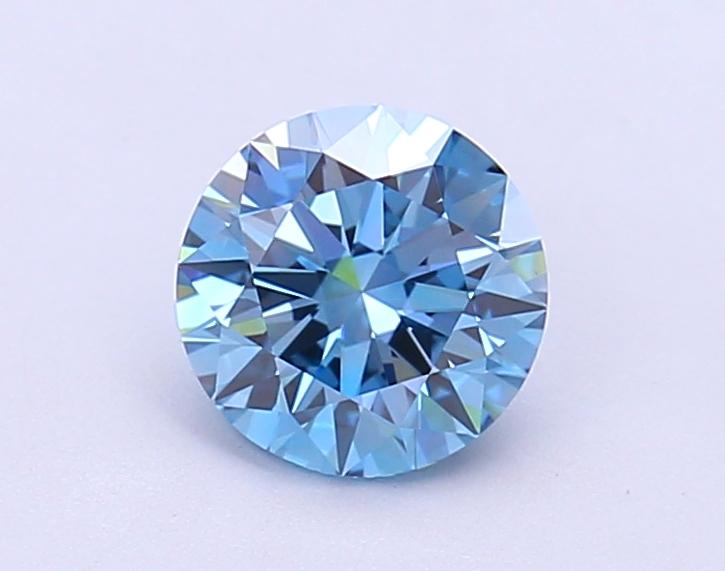 1.06 Ct. Fancy Vivid Blue Round Lab Grown Diamond