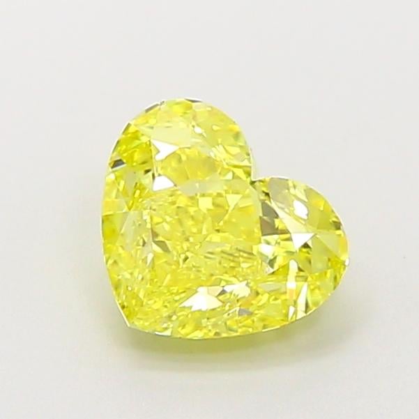 1.18 Ct. Fancy Vivid Yellow Heart Lab Grown Diamond