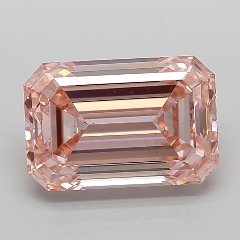 5.07 Ct. Fancy Intense  Pink Emerald Lab Grown Diamond