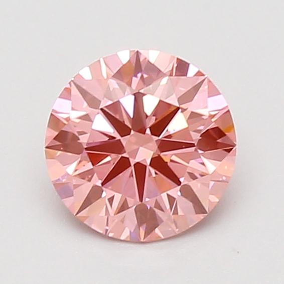 1.07 Ct. Fancy Vivid Pink Round Lab Grown Diamond