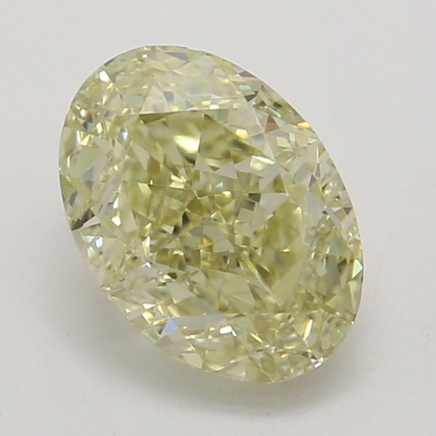 0.88 Ct. Fancy Yellow Oval Diamond