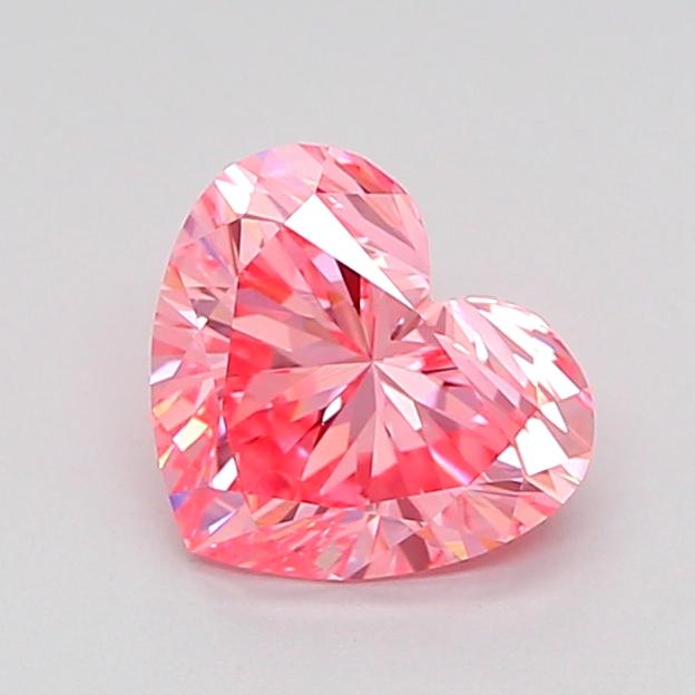 1.03 Ct. Fancy Vivid Pink Heart Lab Grown Diamond