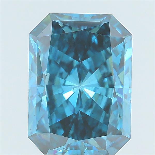 1.09 Ct. Fancy Vivid Blue Radiant Lab Grown Diamond