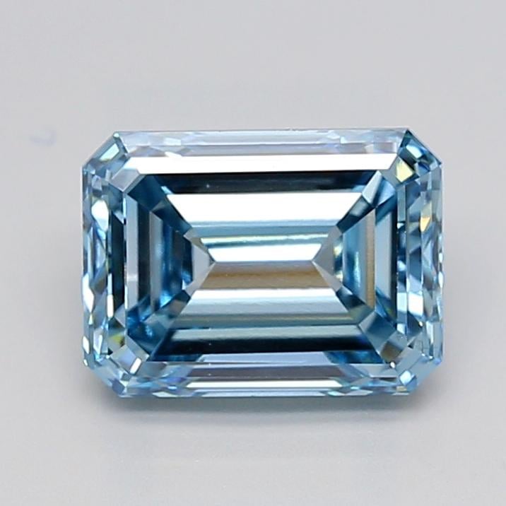 3.25 Ct. Fancy Vivid  Blue Emerald Lab Grown Diamond