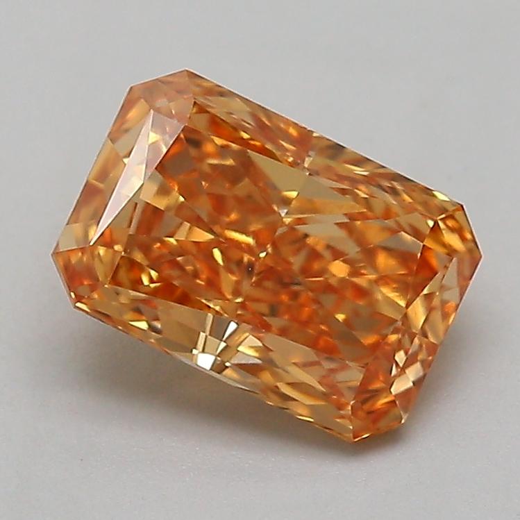 1.01 Ct. Fancy Intense  Orange Radiant Lab Grown Diamond