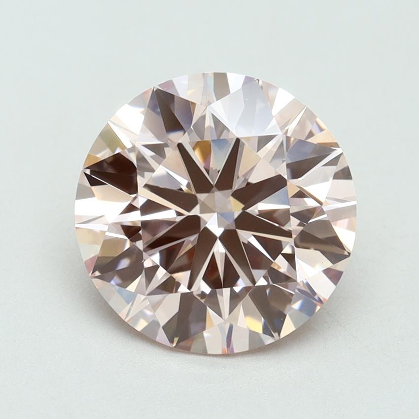 3.05 Ct. Fancy Intense Pink Round Lab Grown Diamond
