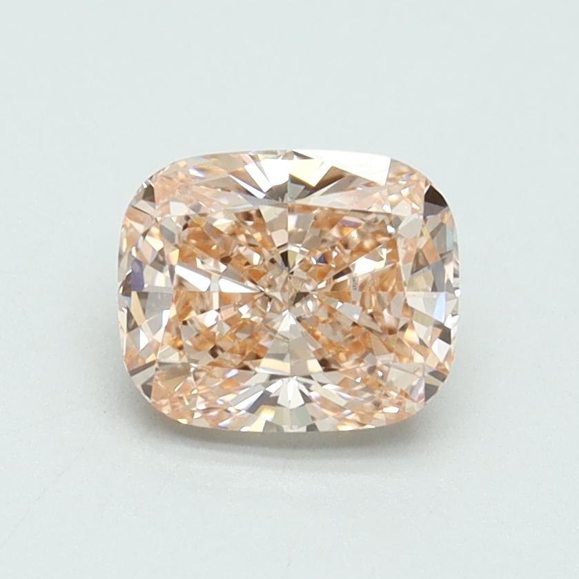 1.11 Ct. Fancy Intense Brownish Pink Cushion Lab Grown Diamond
