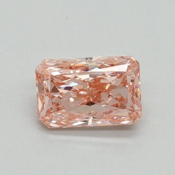 0.51 Ct. Fancy Vivid Pink Radiant Lab Grown Diamond