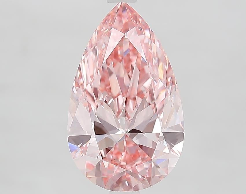 3.06 Ct. Fancy Vivid Pink Pear Lab Grown Diamond