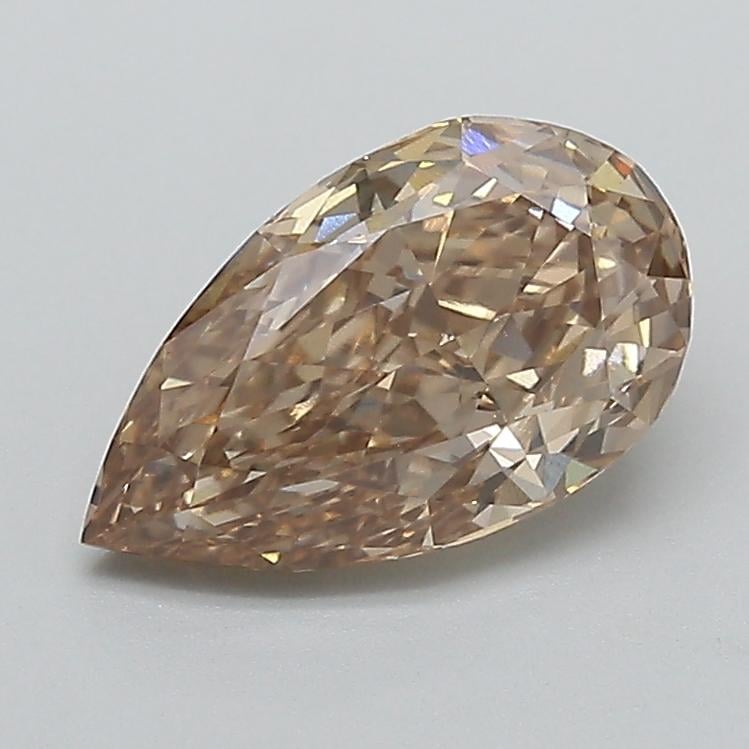 2.01 Ct. Light  Brown Pear Lab Grown Diamond