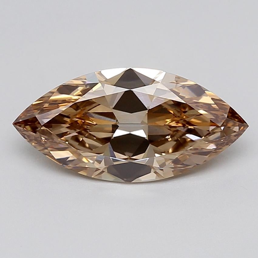 2.84 Ct. Light  Brown Marquise Lab Grown Diamond