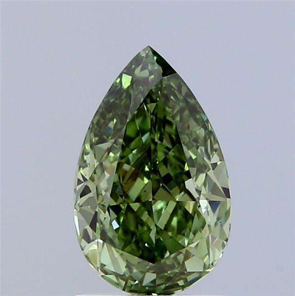 1.51 Ct. Fancy Vivid Green Pear Lab Grown Diamond