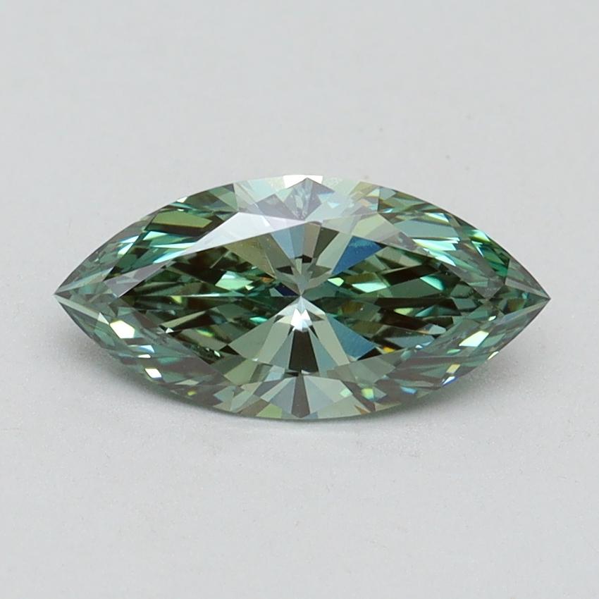1.09 Ct. Fancy Vivid Green Marquise Lab Grown Diamond