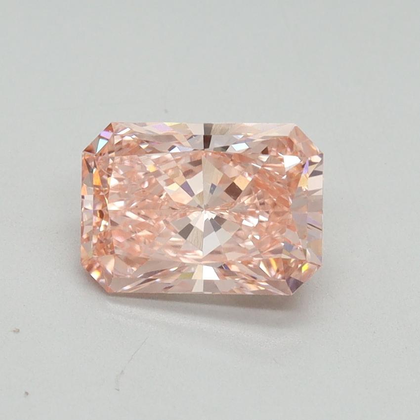 1.51 Ct. Fancy Vivid Pink Radiant Lab Grown Diamond