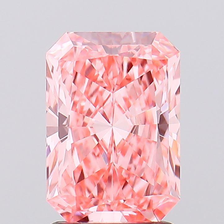 1.70 Ct. Fancy Vivid Pink Radiant Lab Grown Diamond