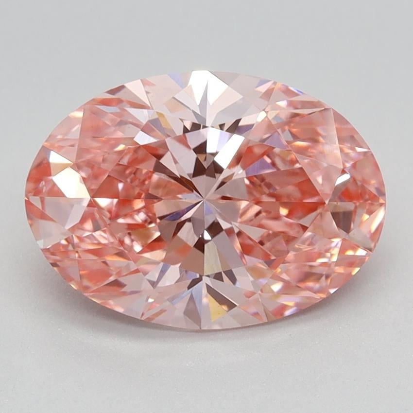 2.25 Ct. Fancy Vivid Pink Oval Lab Grown Diamond