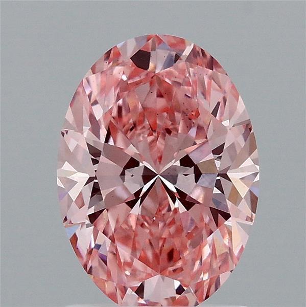1.52 Ct. Fancy Vivid Pink Oval Lab Grown Diamond