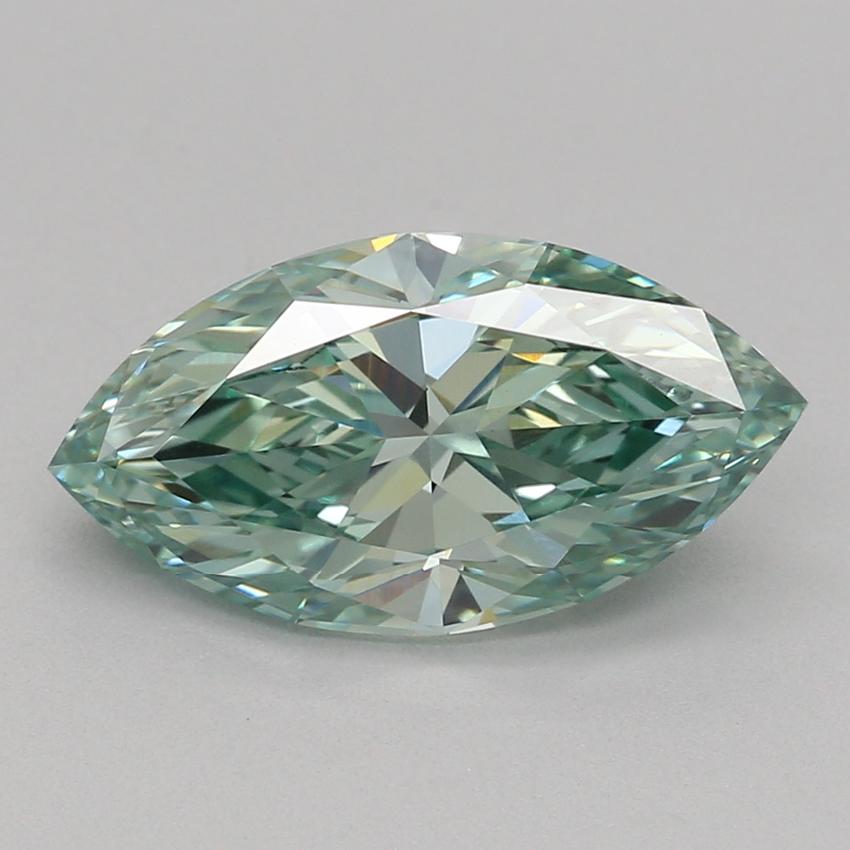 1.56 Ct. Fancy Vivid Green Marquise Lab Grown Diamond