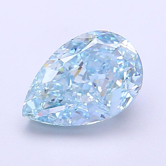 1.76 Ct. Fancy Vivid Blue Pear Lab Grown Diamond