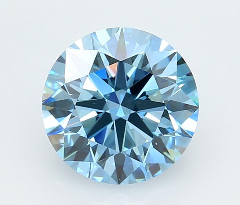 2.27 Ct. Fancy Vivid  Blue Round Lab Grown Diamond