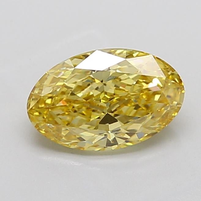 2.71 Ct. Fancy Intense Yellow Oval Lab Grown Diamond