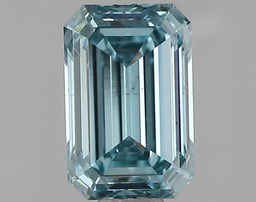 1.02 Ct. Fancy Vivid Blue Emerald Lab Grown Diamond