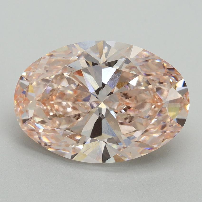 6.01 Ct. Fancy Pink Oval Lab Grown Diamond