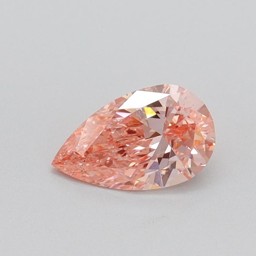 0.51 Ct. Fancy Vivid Pink Pear Lab Grown Diamond
