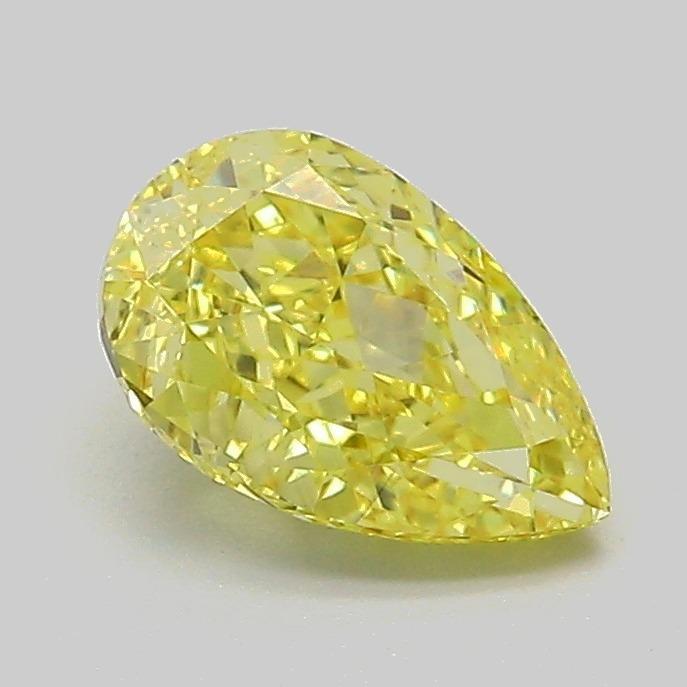1.09 Ct. Fancy Vivid Yellow Pear Lab Grown Diamond