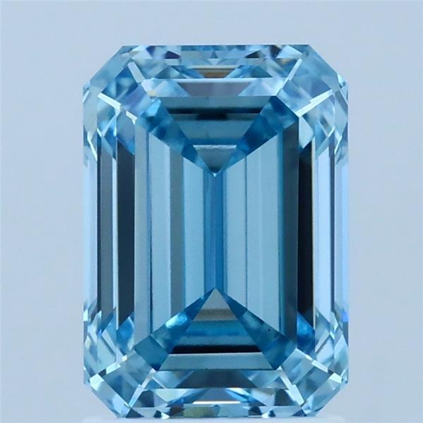 2.03 Ct. Fancy Vivid Blue Emerald Lab Grown Diamond