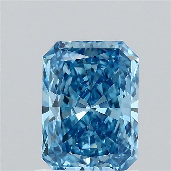 1.07 Ct. Fancy Vivid  Blue Radiant Lab Grown Diamond