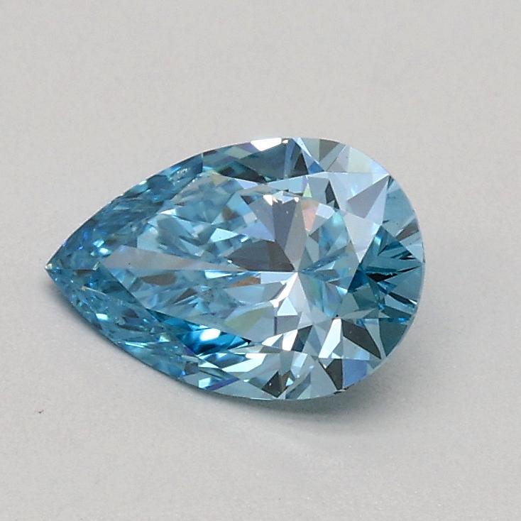 0.50 Ct. Fancy Vivid Blue Pear Lab Grown Diamond
