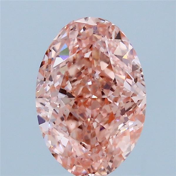 2.04 Ct. Fancy Vivid Pink Oval Lab Grown Diamond