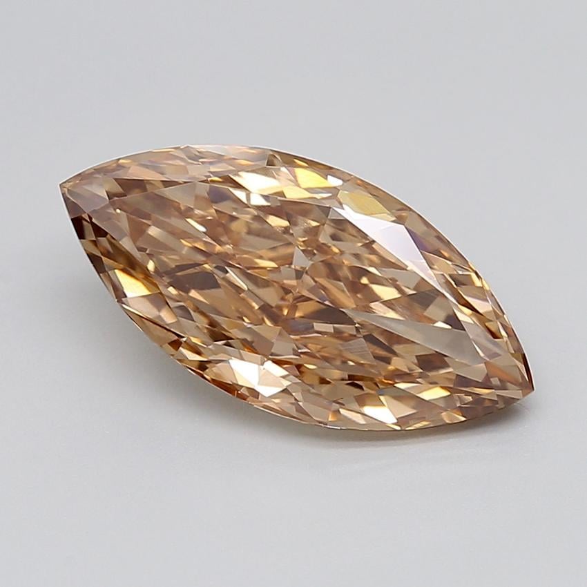 4.27 Ct. Fancy Light  Brown Marquise Lab Grown Diamond