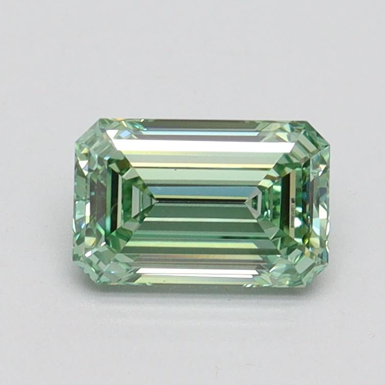 0.86 Ct. Fancy Intense Green Emerald Lab Grown Diamond
